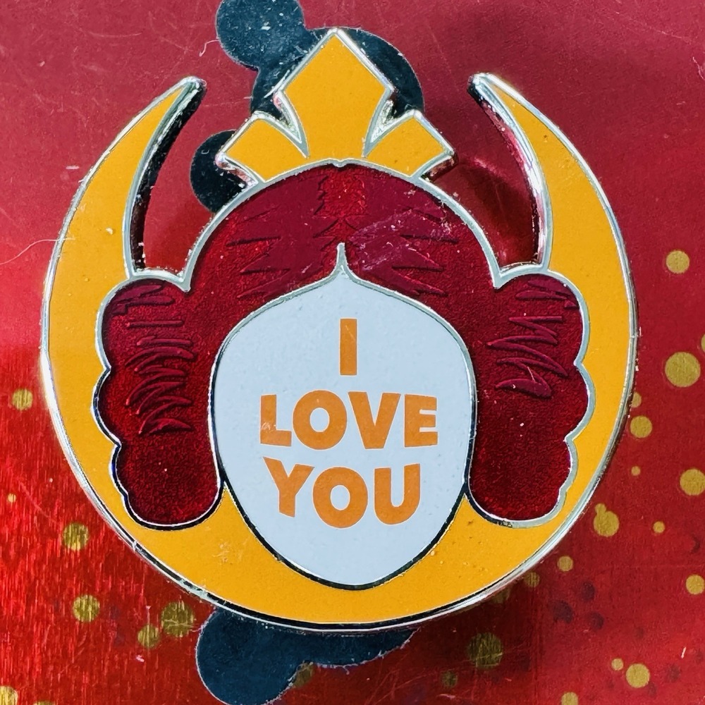 Disney Parks Pin Disneyland Star Wars Princess Leia I Love You, I know Pin
